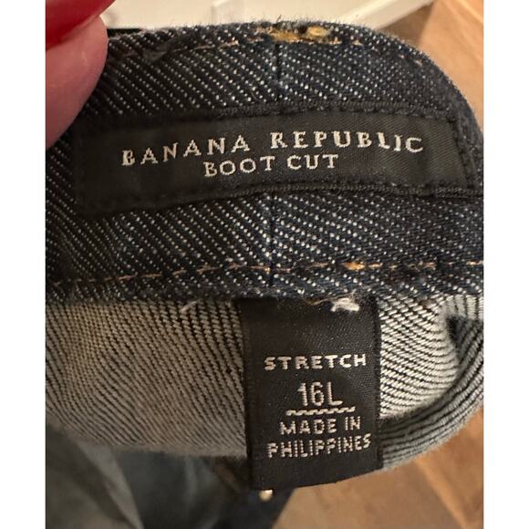 Banana Republic Stretch Bootvut Jeans - size 16L - Excellent Condition - Picture 6 of 7